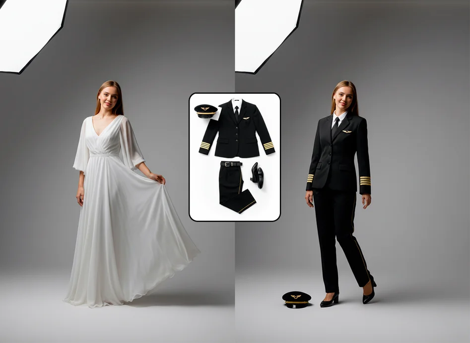 AI Clothes Changer effect preview