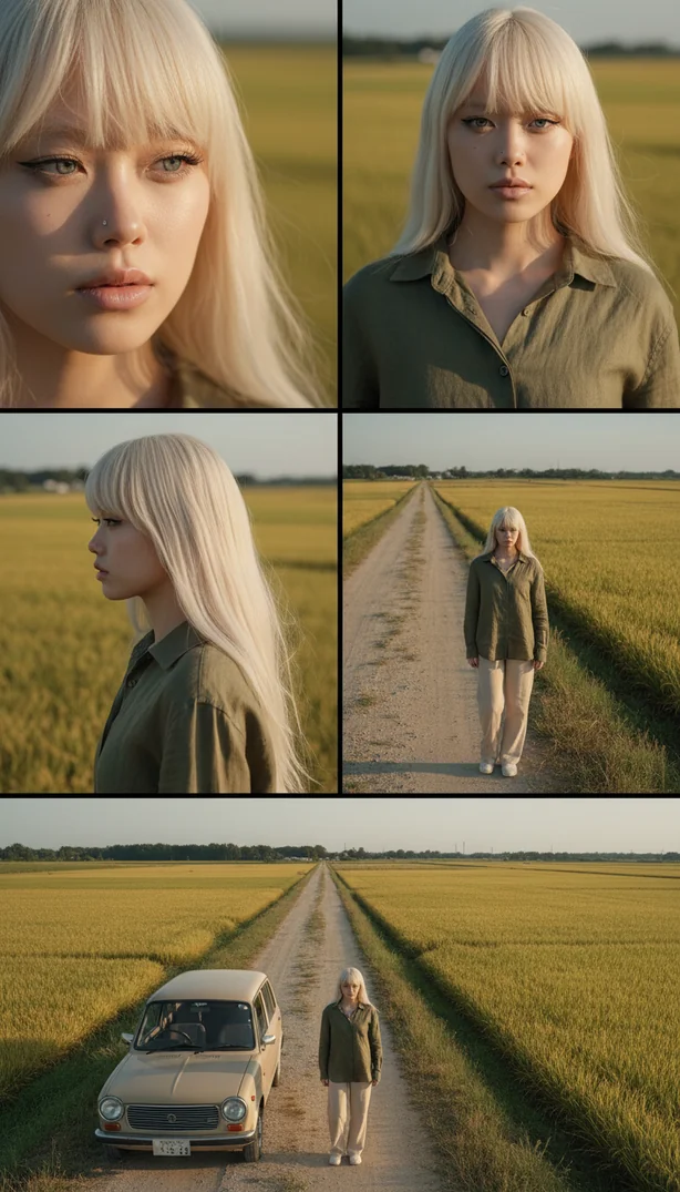 Quiet Roadside Narrative Grid