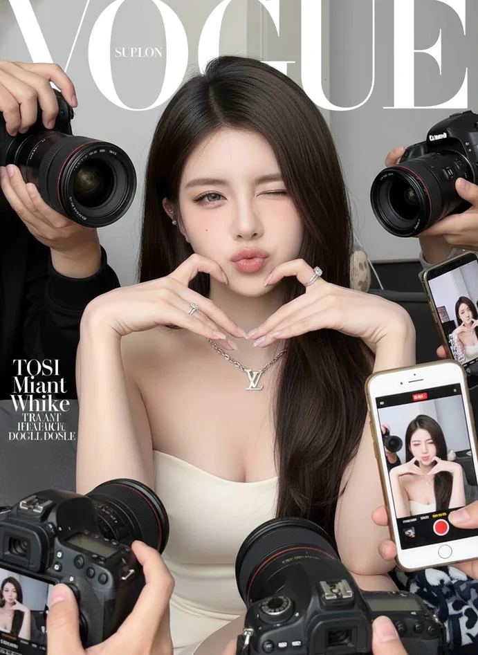 Hand Gesture Fashion Portrait