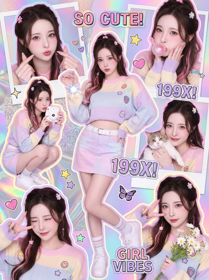 Y2K Scrapbook Collage - Colorful Poster Aesthetic